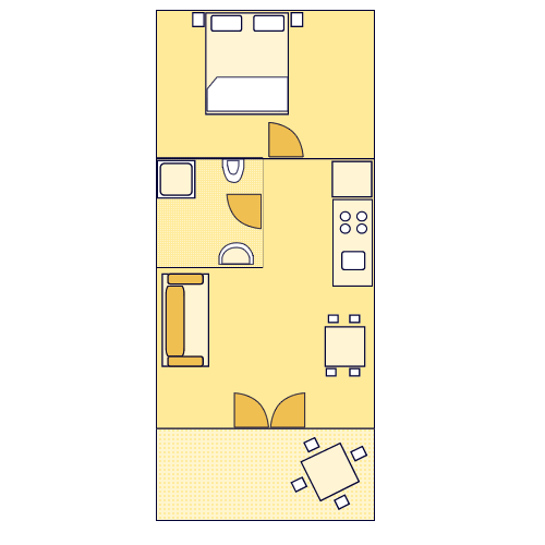 Apartment - A1 Ground-plan