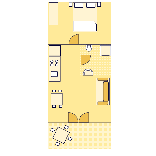 Apartman - A3 Tlocrt